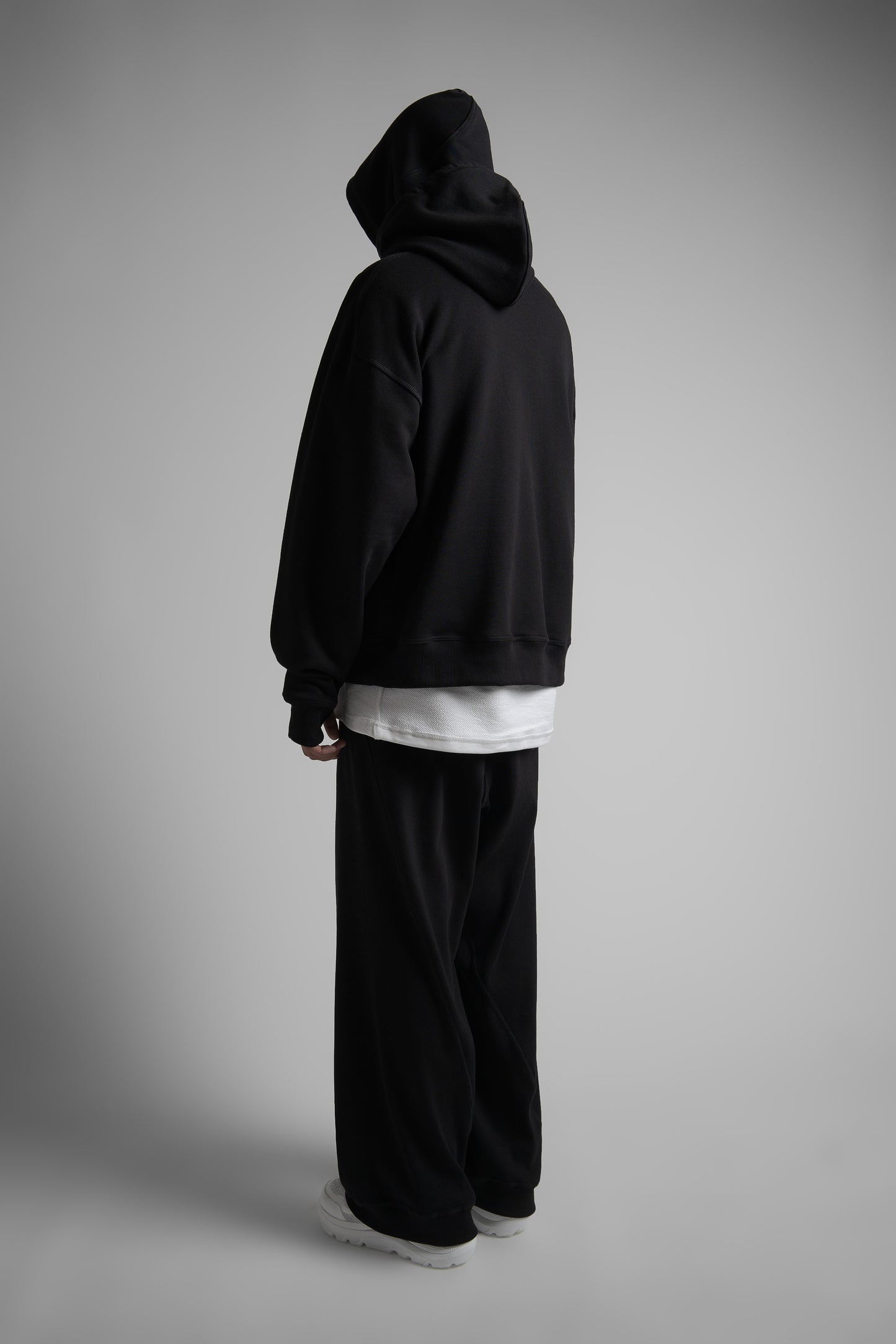 mavric reversible dual-hood sweatshirt