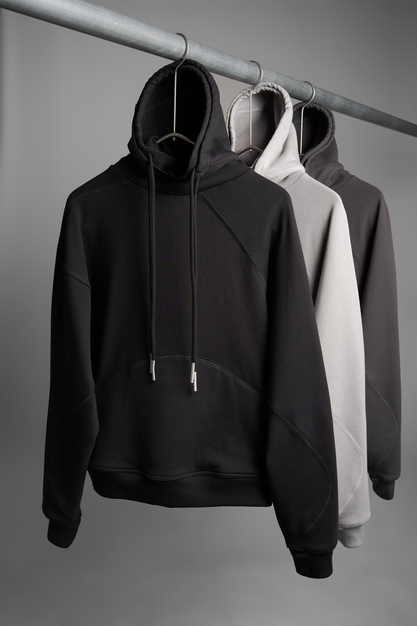 mavric reversible dual-hood sweatshirt