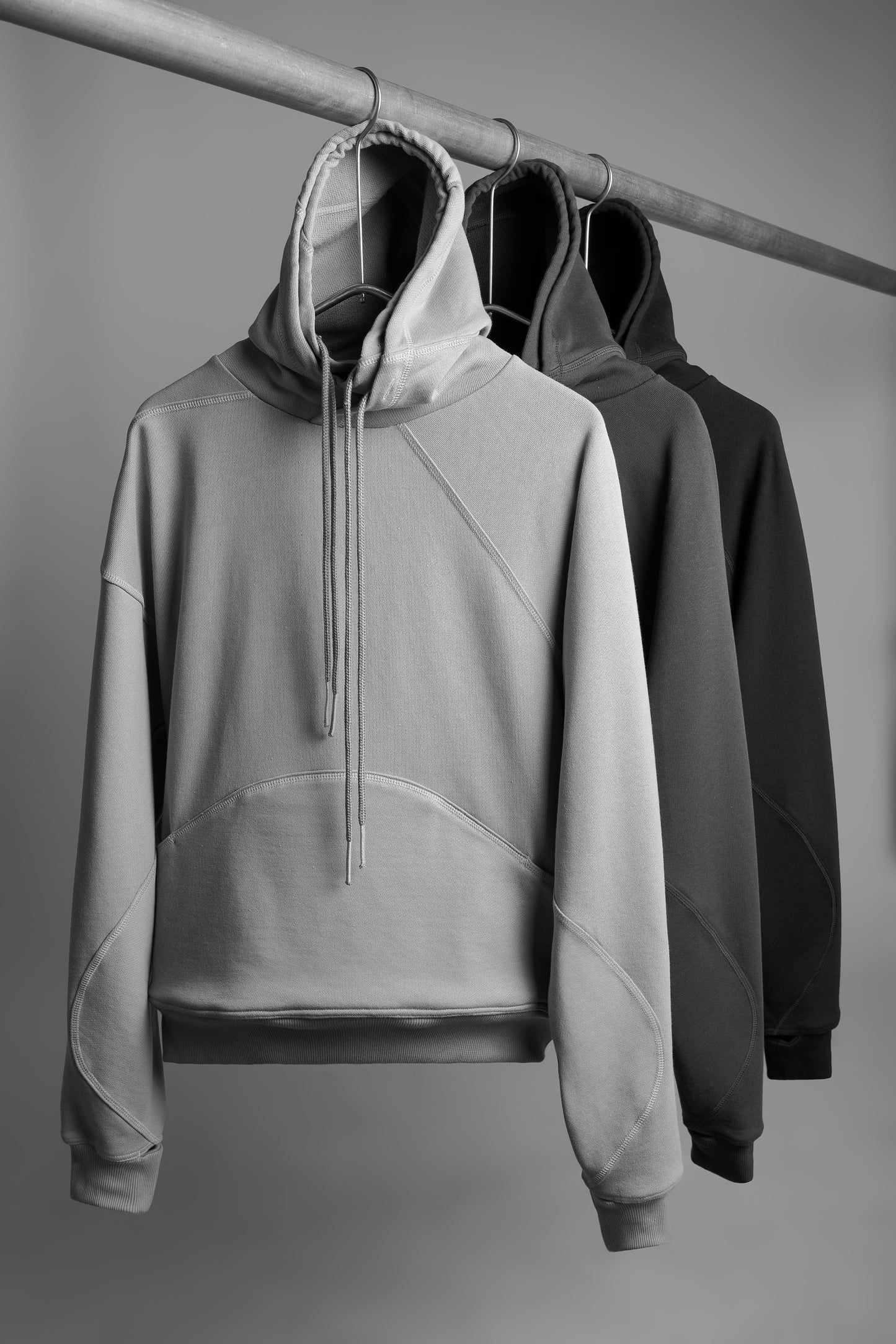 mavric reversible dual-hood sweatshirt