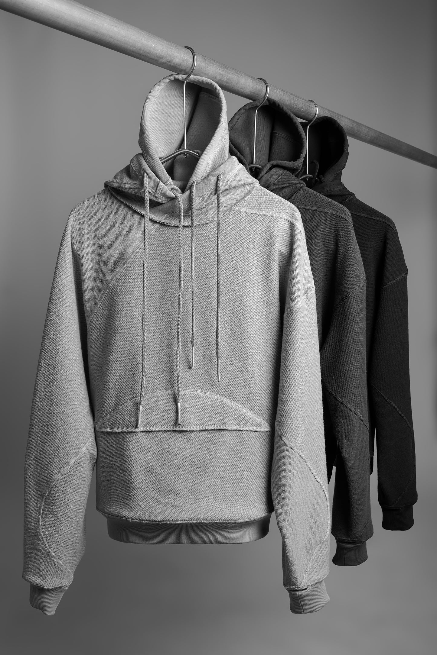 mavric reversible dual-hood sweatshirt