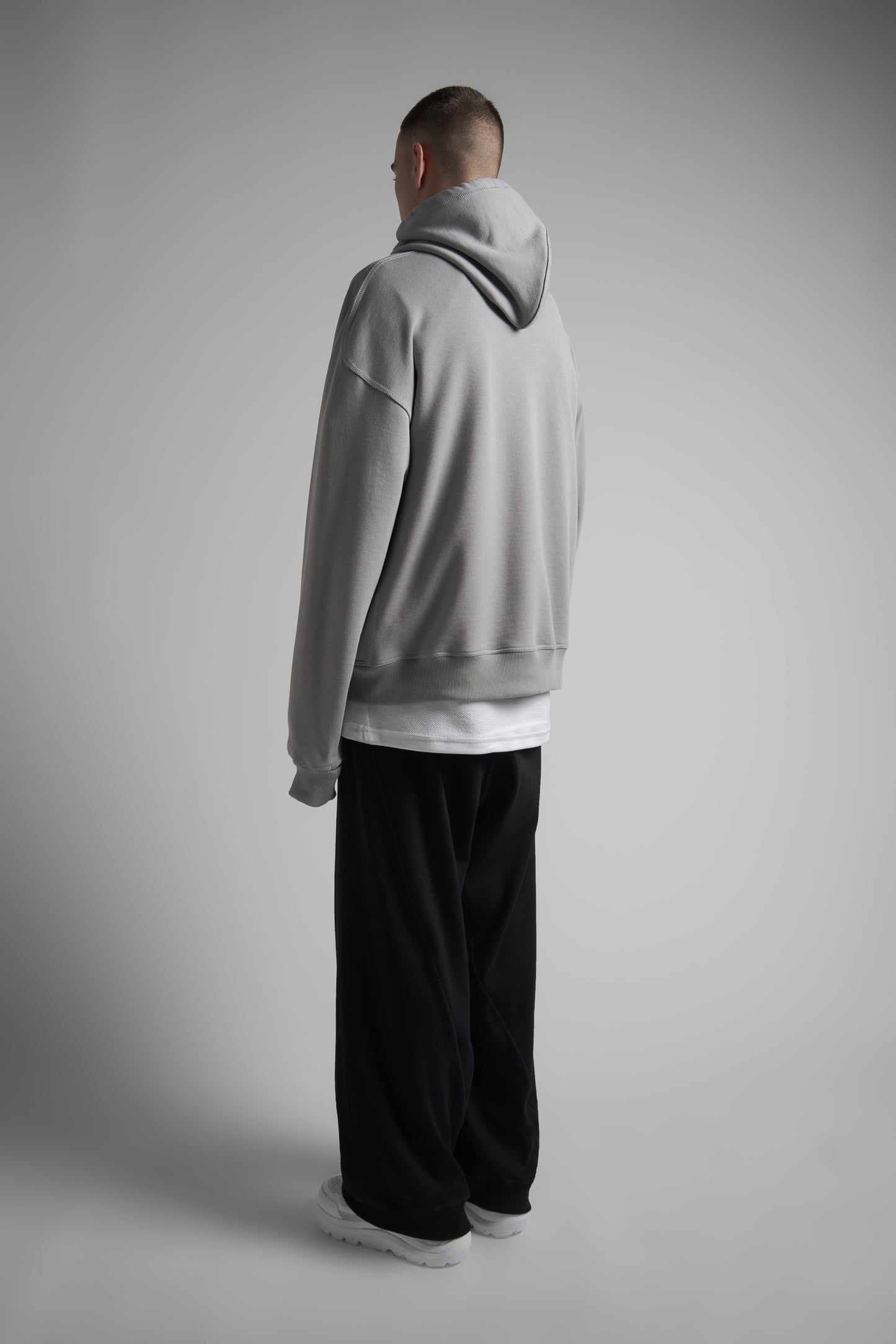 mavric reversible dual-hood sweatshirt