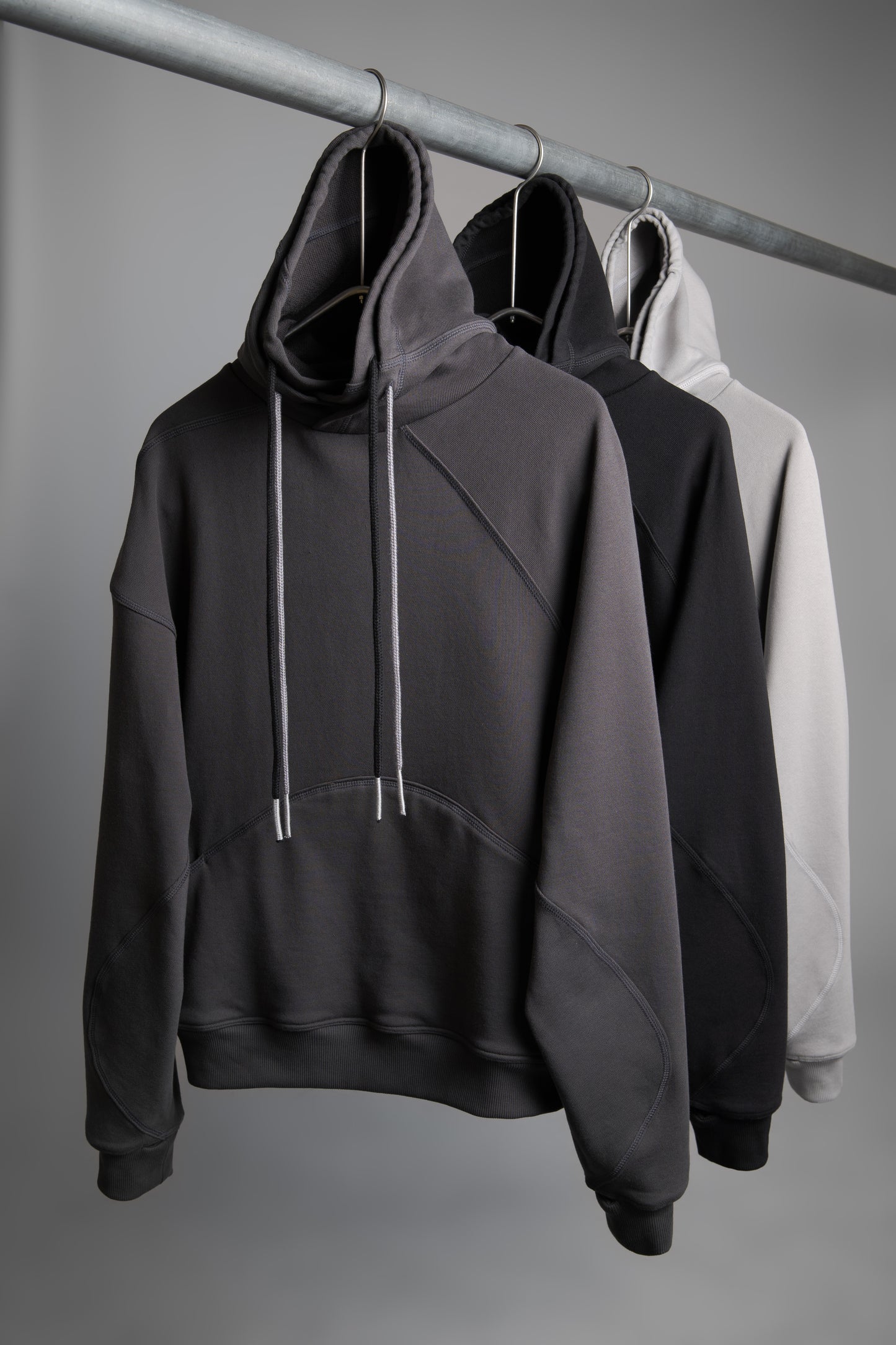 mavric reversible dual-hood sweatshirt